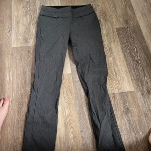 Gray Straight Leg Work Pant